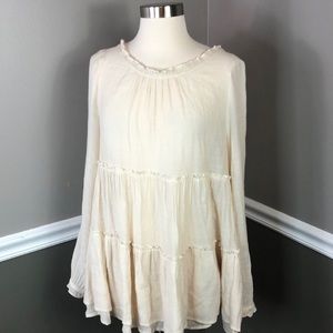 3 for$18 Entro M Long Sleeve Tiered Ruffle Top